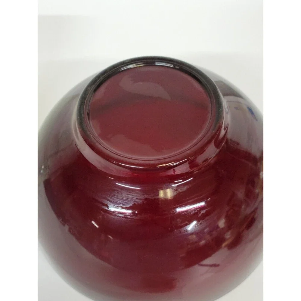 Vintage Hazel Atlas Ruby Red Glass Bowl